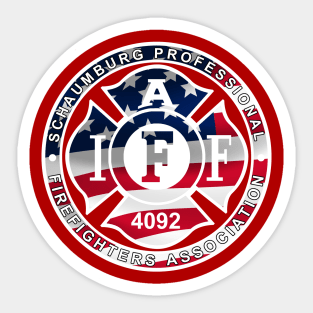 Red, White, and Blue 4092 Logo Sticker